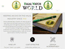 Tablet Screenshot of halalwatchworld.org